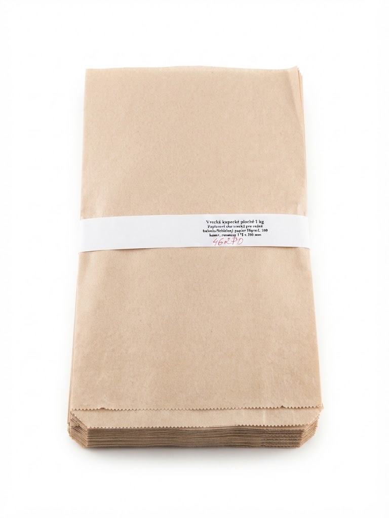 Vrecká kupecké ploché 1kg/100ks